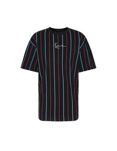 Karl Kani - Camiseta Small Signature Pinstripe