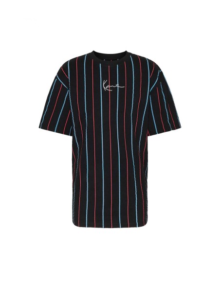 Karl Kani - Camiseta Small Signature Pinstripe