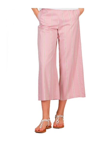 Marella - Pantalón Cropped a Rayas