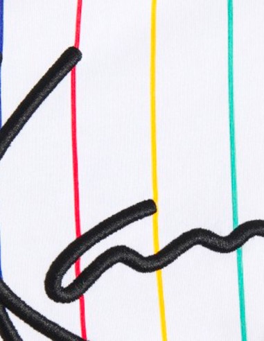 Karl Kani - Camiseta Signature Pinstripe