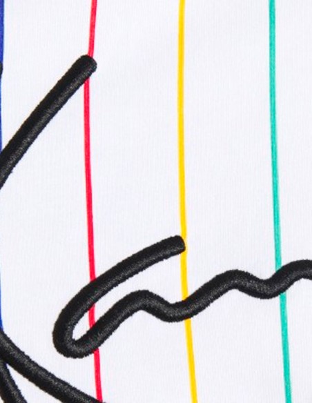 Karl Kani - Camiseta Signature Pinstripe