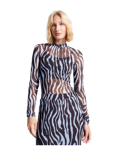 Tommy Jeans - Camiseta de Malla con Estampado