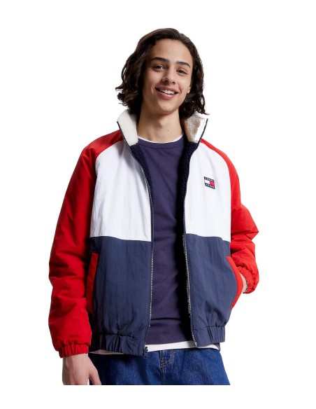 Tommy Jeans - Chaqueta Oversized Reversible