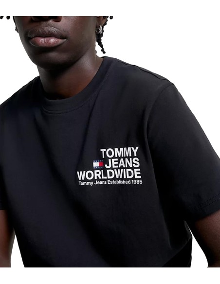 Tommy Jeans - Camiseta Worldwide con Logo Estampado