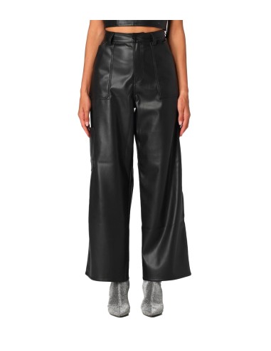 Tommy Jeans - Pantalón de Cuero Abotonado