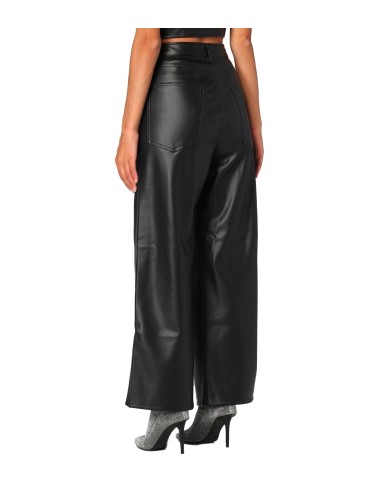 Tommy Jeans - Pantalón de Cuero Abotonado