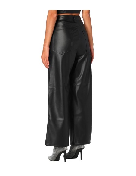 Tommy Jeans - Pantalón de Cuero Abotonado