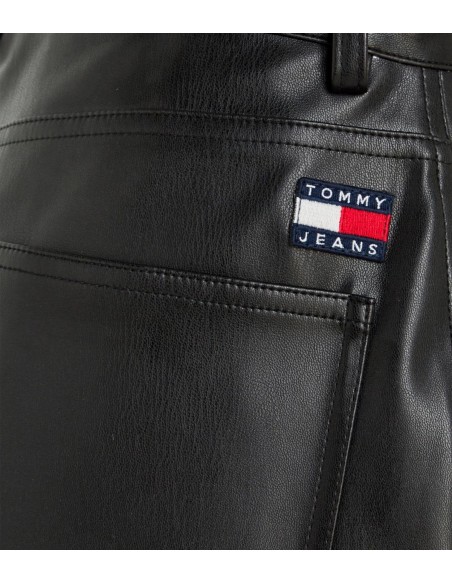 Tommy Jeans - Pantalón de Cuero Abotonado