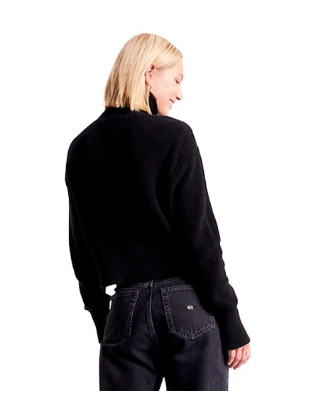 Tommy Jeans - Jersey de Cuello Alto con Cremallera y Logo