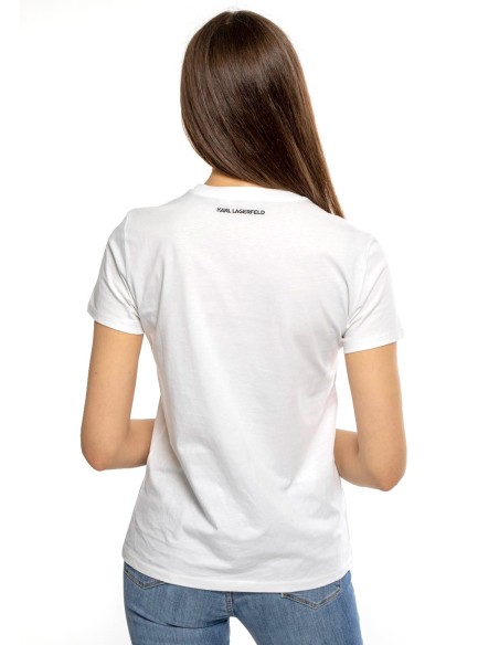 Karl Lagerfeld - Camiseta Ikonik Rhinestone