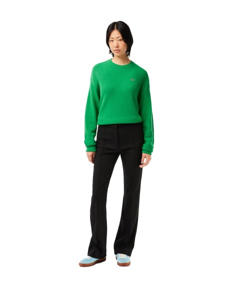 Lacoste - Pantalón de Vestir de Tiro Alto