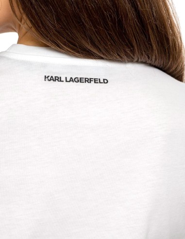 Karl Lagerfeld - Camiseta Ikonik Rhinestone