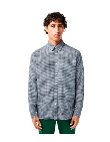 Lacoste - Camisa A Cuadros Con Logo