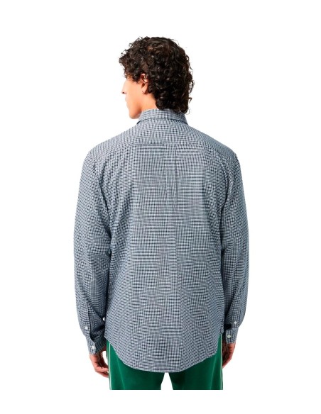 Lacoste - Camisa A Cuadros Con Logo
