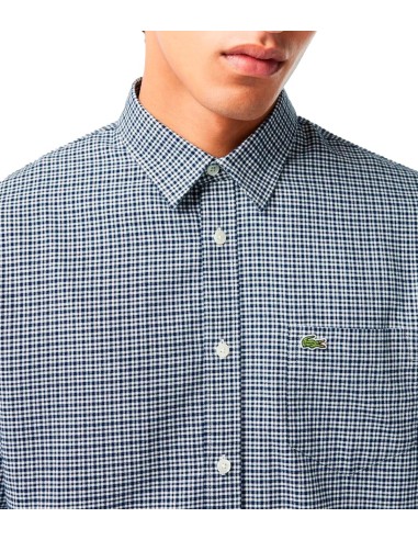 Lacoste - Camisa A Cuadros Con Logo