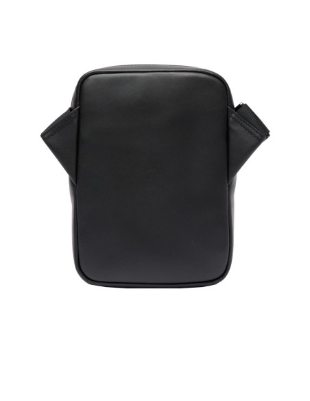 Lacoste - Bandolera de Piel con Monograma Estampado