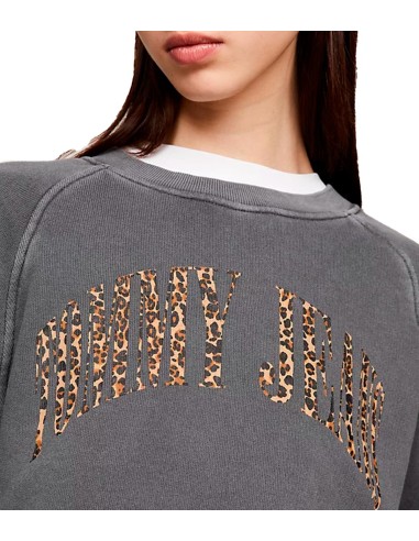 Tommy Jeans - Sudadera con Logo de Leopardo