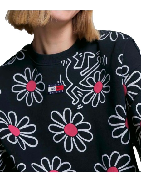 Tommy Jeans x Keith Haring - Sudadera Dancing Flowers