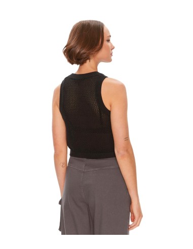 Tommy Jeans - Camiseta Sin Mangas de Corte Cropped