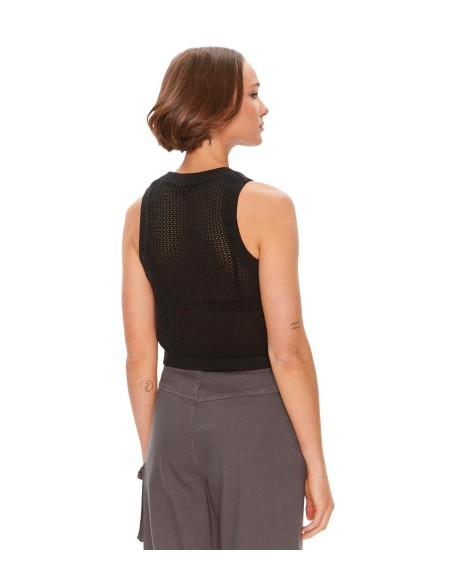 Tommy Jeans - Camiseta Sin Mangas de Corte Cropped