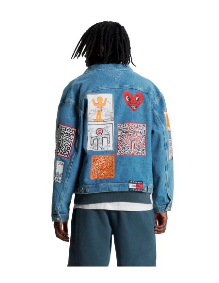 Tommy Jeans x Keith Haring - Chaqueta Vaquera Unisex con Estampado