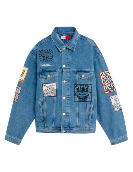 Tommy Jeans x Keith Haring - Chaqueta Vaquera Unisex con Estampado