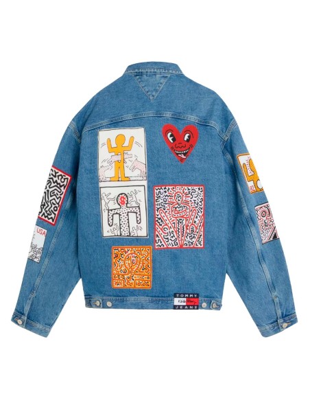 Tommy Jeans x Keith Haring - Chaqueta Vaquera Unisex con Estampado