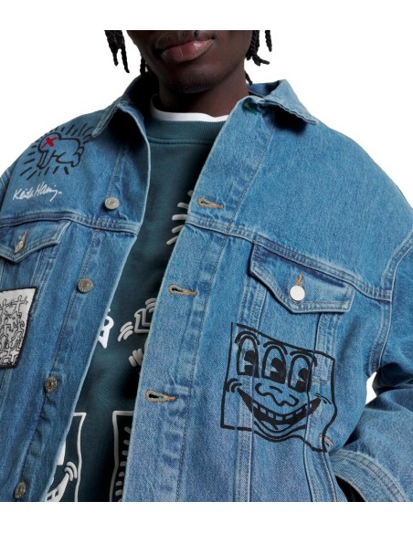 Tommy Jeans x Keith Haring - Chaqueta Vaquera Unisex con Estampado
