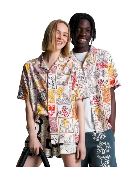 Tommy Jeans x Keith Baring - Camisa Unisex con Estampado