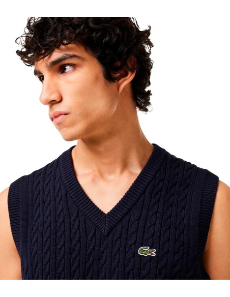 Lacoste - Chaleco de Lana con Logo