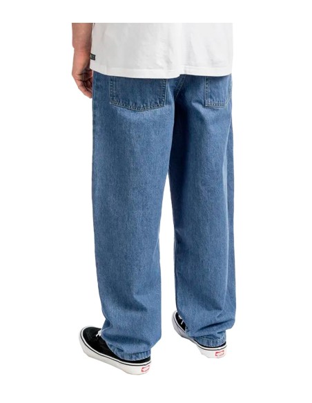Reell - Pantalones Baggy-Authentic Mid Blue