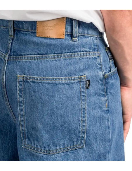 Reell - Pantalones Baggy-Authentic Mid Blue