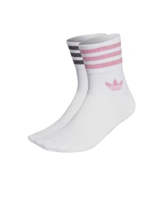 Adidas - Accesorios Glt Crew Sck White/Blipnk