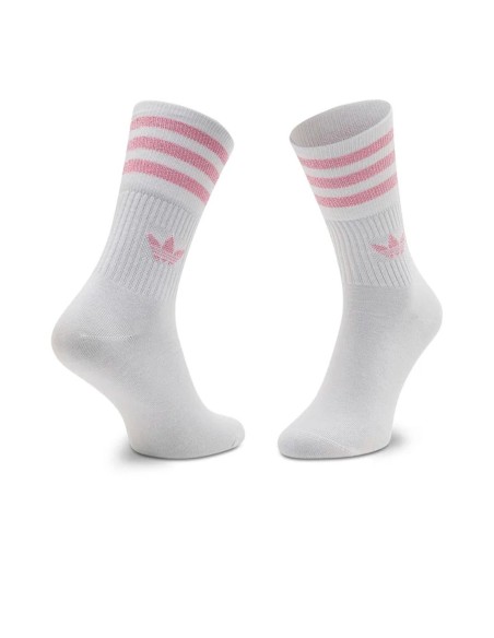 Adidas - Accesorios Glt Crew Sck White/Blipnk