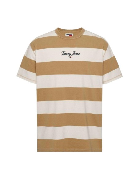 Tommy Jeans - Camiseta A Rayas Con Logo