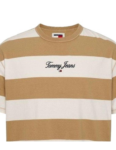 Tommy Jeans - Camiseta A Rayas Con Logo