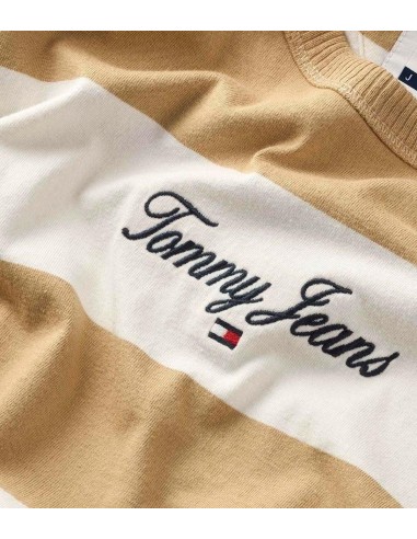 Tommy Jeans - Camiseta A Rayas Con Logo