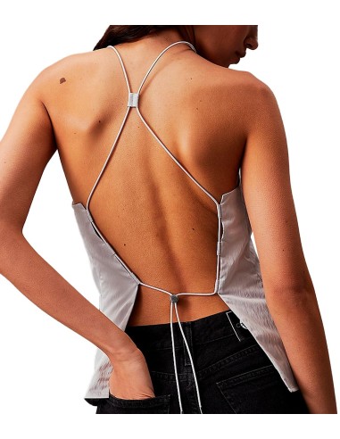 Calvin Klein - Camisas Y Blusas Back Tie Detail Parachute