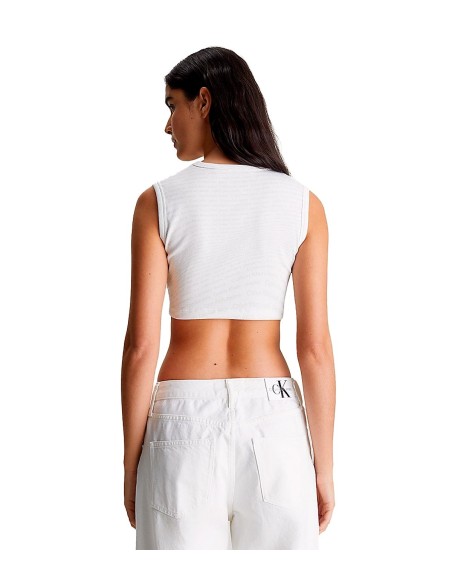 Calvin Klein - Camisetas Aop Cropped Tank Top