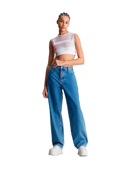 Calvin Klein - Camisetas Aop Cropped Tank Top