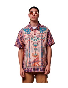 Dolly Noire - Camisas Persian Rug Bowling Shirt