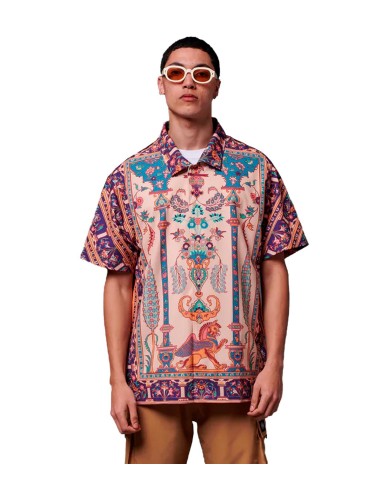 Dolly Noire - Camisas Persian Rug Bowling Shirt