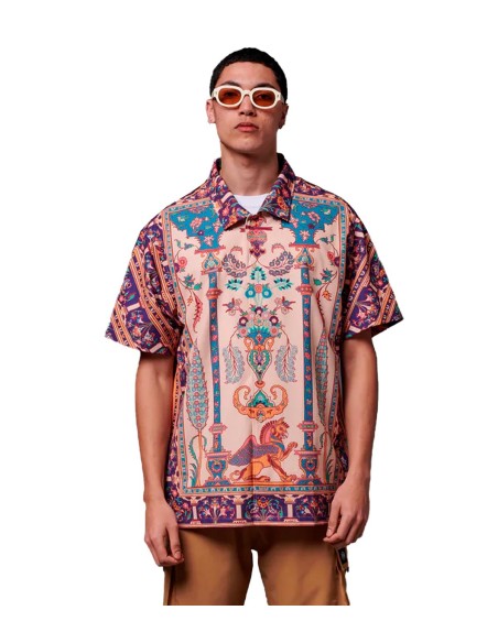 Dolly Noire - Camisas Persian Rug Bowling Shirt