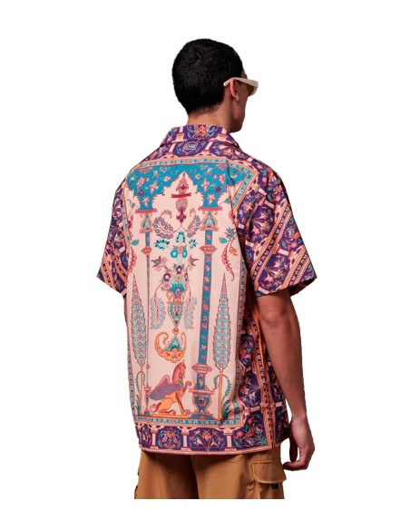 Dolly Noire - Camisas Persian Rug Bowling Shirt