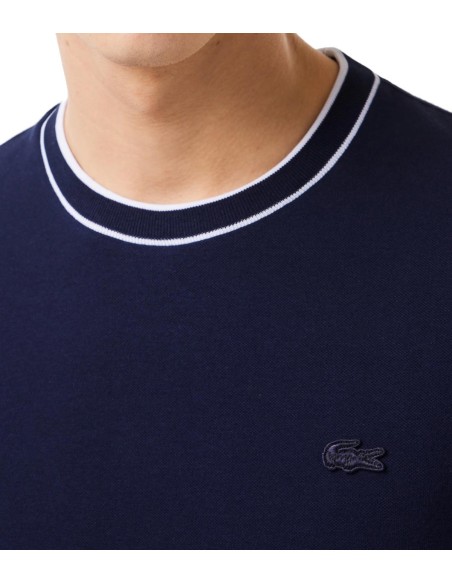 Lacoste - Camiseta de Cuello Elástico