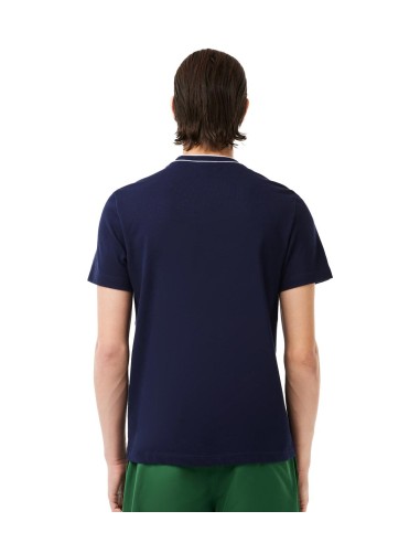 Lacoste - Camiseta de Cuello Elástico