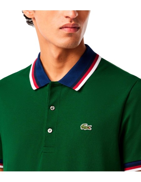 Lacoste - Polo De Cuello Tricolor