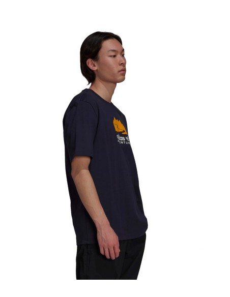 Adidas - Camiseta Hombre Negra - Adventure Logo