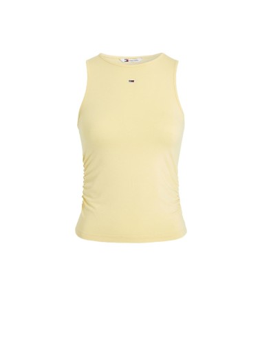 Tommy Jeans - Camiseta Slim Fruncida Sin Mangas