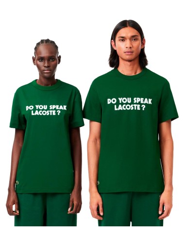 Lacoste - Camiseta Con Eslogan Frontal